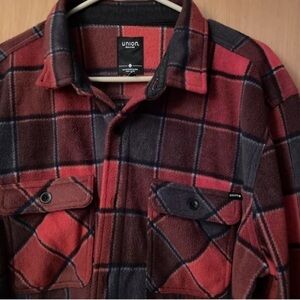 Mens Vintage XL Y2K Long Sleeve Shirt Union Native Spirit & Soul Buffalo Checks